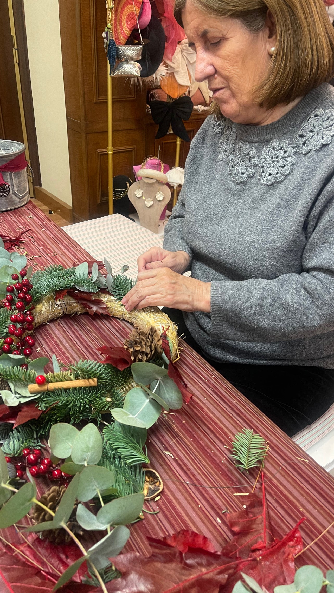 19 DIC -Corona natural de Navidad