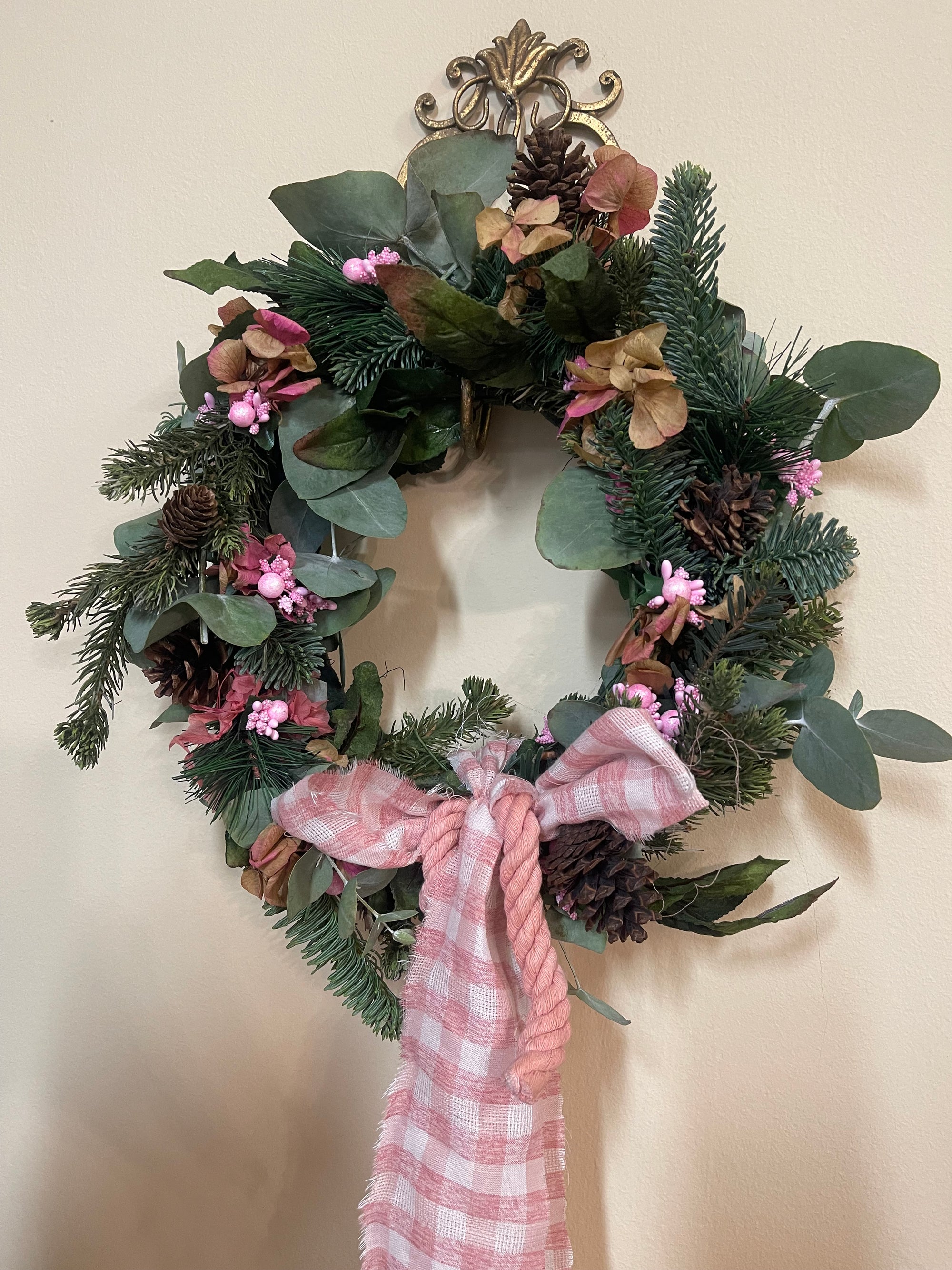 12 DIC -Corona natural de Navidad