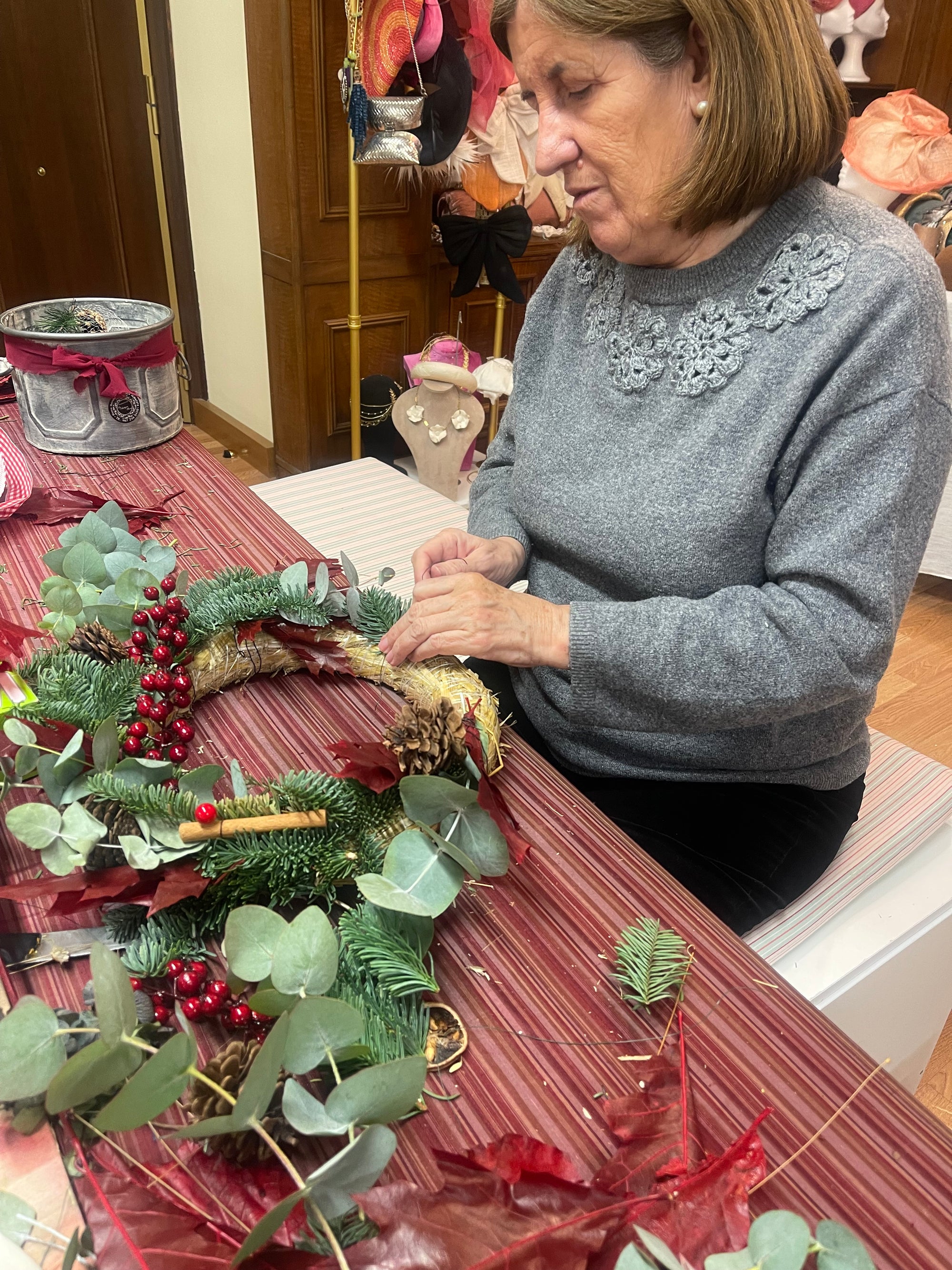 12 DIC -Corona natural de Navidad