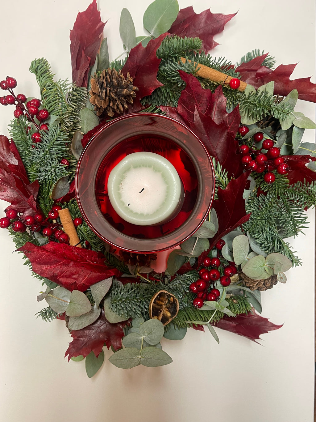 19 DIC -Corona natural de Navidad