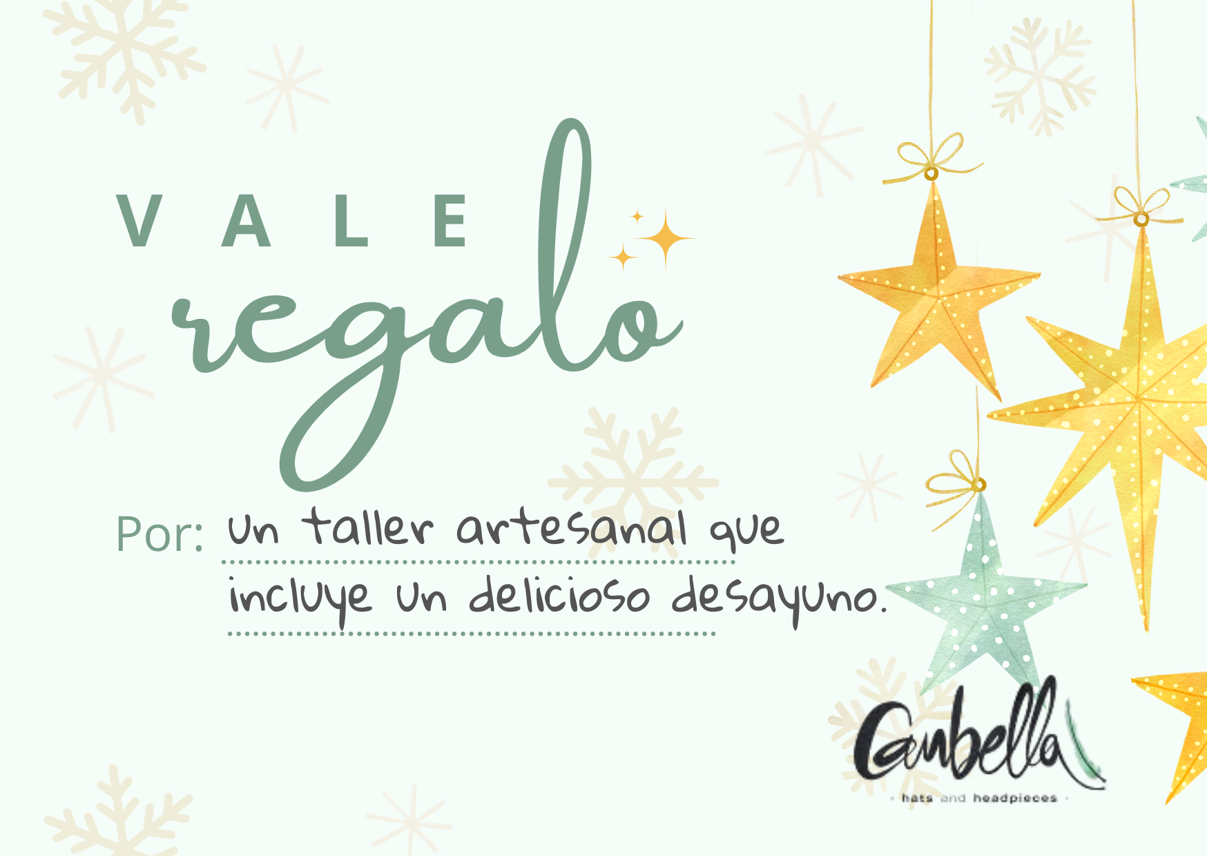 Tarjeta regalo  taller